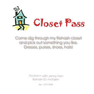 Closet Pass  is being swapped online for free