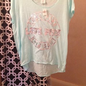 NWT Victoria's Secret PINK sequin top L is being swapped online for free