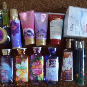 Holiday Package...HUGE lot of Victoria's Secret Bath & Body Works  is being swapped online for free