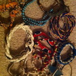 Lot of assorted boho bracelets  is being swapped online for free