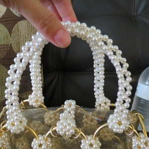 Rare Vintage Clear Pearls Bag- think wedding is being swapped online for free