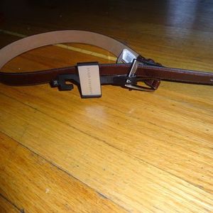 NWT Geoffrey Beene Men's Mahogany Brown Leather Belt 36 is being swapped online for free