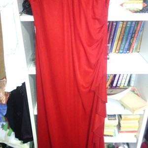 GORGEOUS FANCY RED SILK DRESS is being swapped online for free