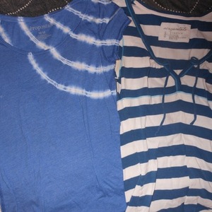 Lot of two Aeropostale cap sleeve tees size small is being swapped online for free