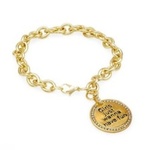 Universal language enamel bracelet is being swapped online for free