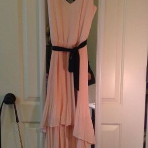 NWOT Baby Pink Hi Low Chiffon Summer Dress S is being swapped online for free