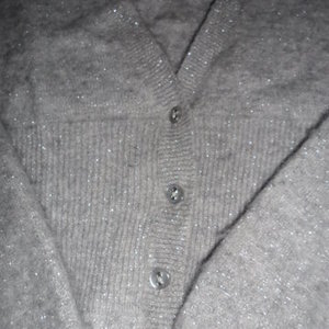 The Limited Silver Sparkle Gray Cardigan Xsmall is being swapped online for free