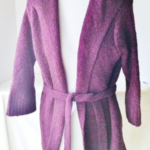 Moda International Chunky Purple Cardi Size M is being swapped online for free