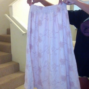 Pretty pink boho skirt is being swapped online for free