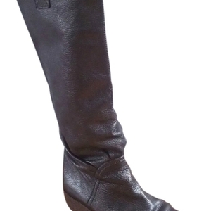Marc Jacobs pewter leather metallic knee high boots Size 10 is being swapped online for free