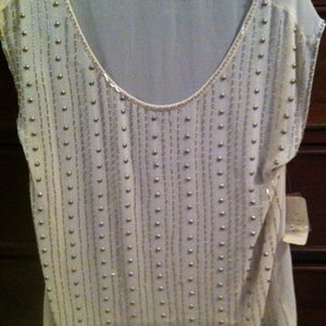 Forever 21 sparkly beaded top, new with tags, small is being swapped online for free