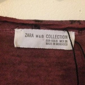 Zara purple top (sz. small) from the UK collection is being swapped online for free