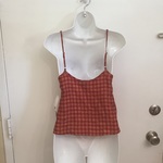 NWT Plaid & Lace Tank is being swapped online for free