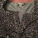 Purple Leopard Print Cardigan is being swapped online for free