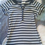 Black and grey striped shirt is being swapped online for free