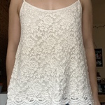 S Cream Lace Tank is being swapped online for free