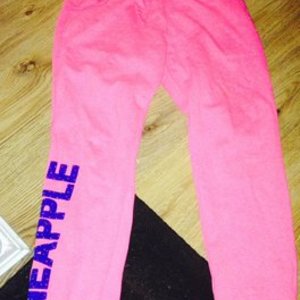 Pineapple bottoms neon pink age 14/15 or 10/12 uk fab cond is being swapped online for free