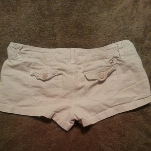 Hollister tan pin striped shorts size 3 is being swapped online for free