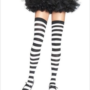 Opaque Wide Stripe Thigh High is being swapped online for free