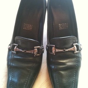 GEOX original black leather low heels size 6 (EU 36, UK 3.5) is being swapped online for free