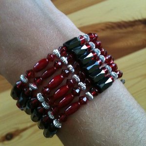 Colored magnetic rhinestone bracelets/necklaces is being swapped online for free