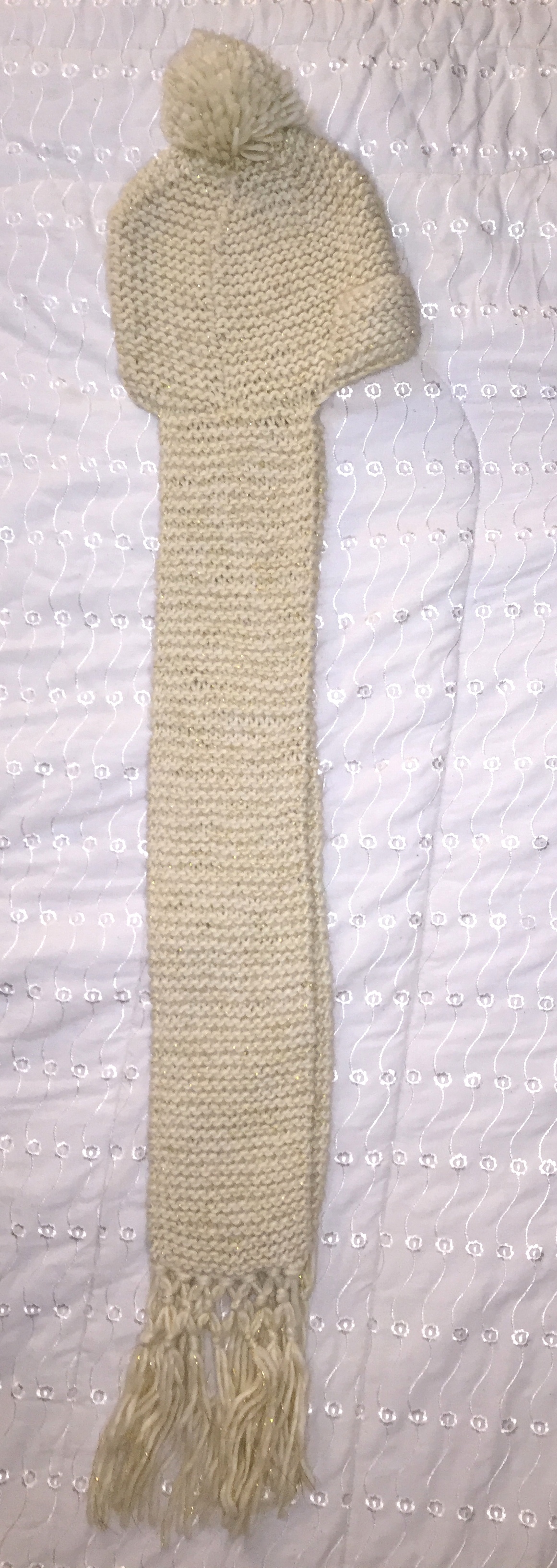 Cream scarf with hood attached Available for Free Online Swapping :: Rehash