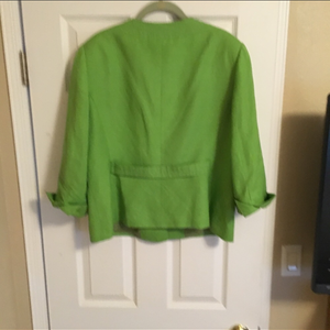 Alex Marie Light weight lime green jacket. Size 16. is being swapped online for free