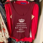 “Stressed, depressed, but always well dressed” tank-*see description* is being swapped online for free